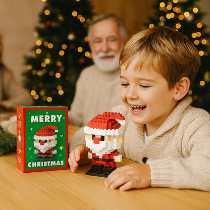 Świąteczne Figurki z Klocków - Mikołaj i Pomocnicy do Złożenia