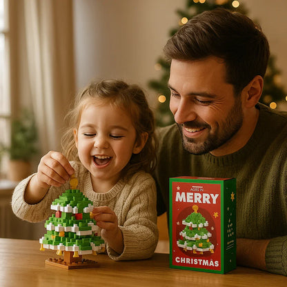 Świąteczne Figurki z Klocków - Mikołaj i Pomocnicy do Złożenia