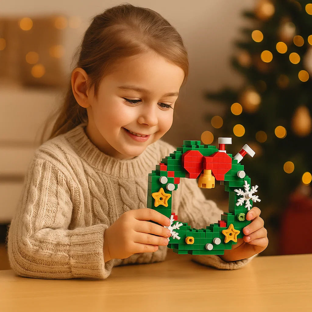 Świąteczne Figurki z Klocków - Mikołaj i Pomocnicy do Złożenia